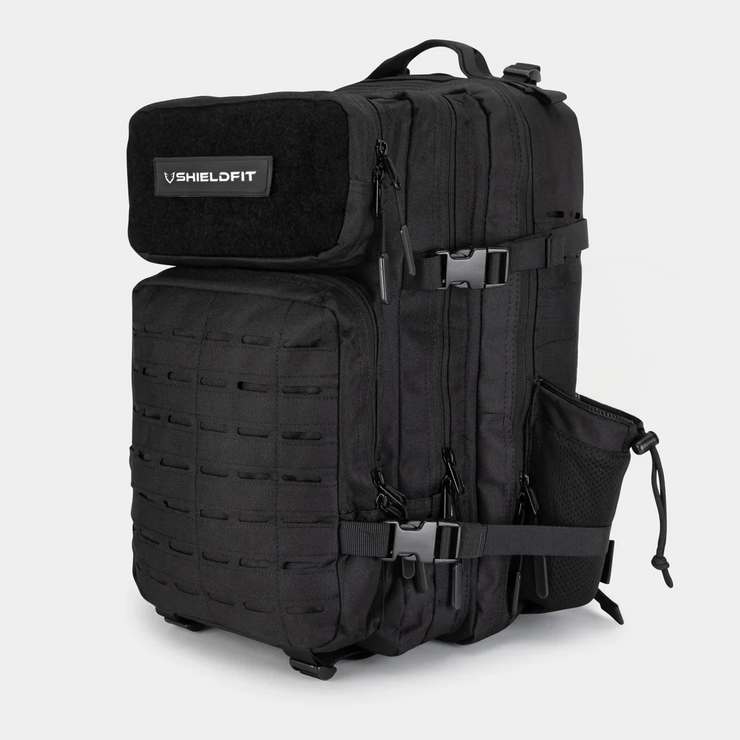 Large 45L Phantom Black Tactical Gym Backpack