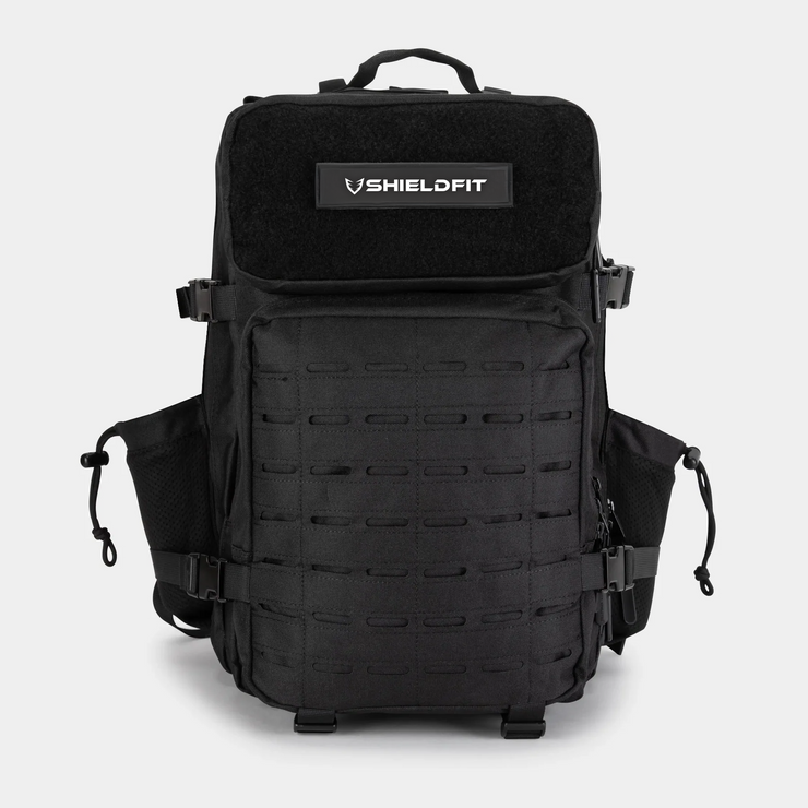 Large 45L Phantom Black Tactical Gym Backpack