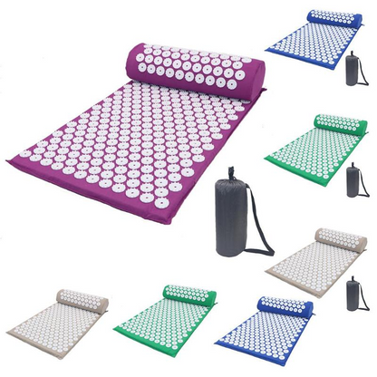 Acupressure Yoga Mat & Massage Cushion Set